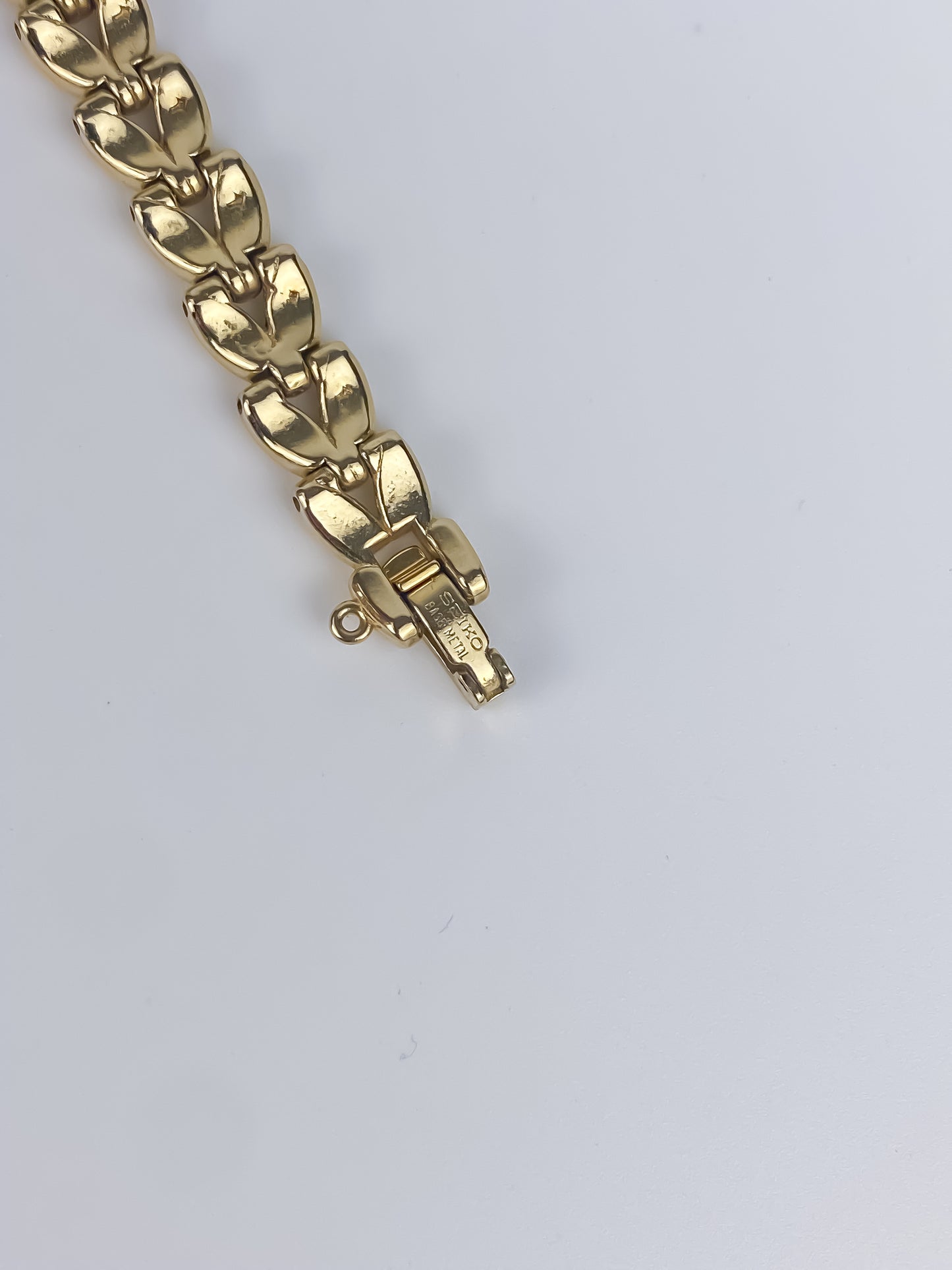 Very Rare Seiko Tissé Watch Rubies & Gold Braided Bracelet