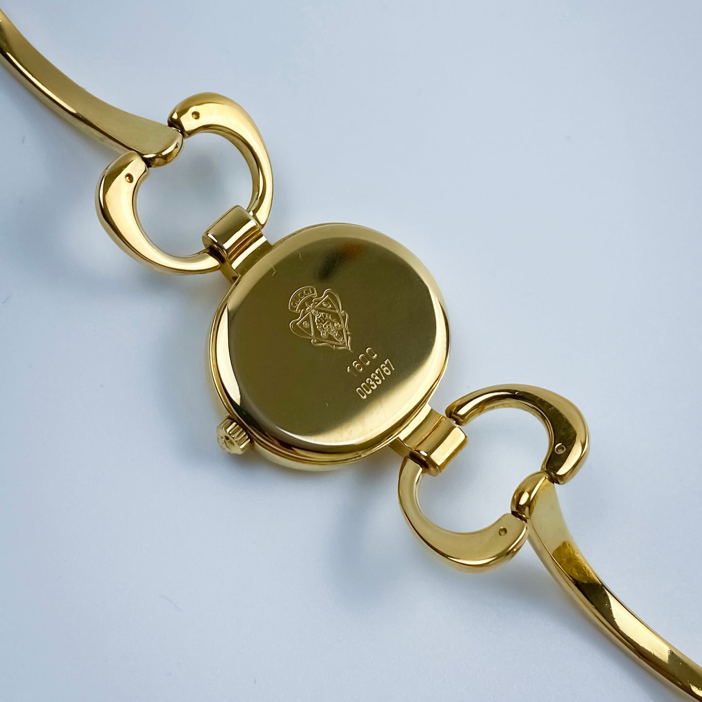 Gucci Vintage Gold Mother of Pearl Oval