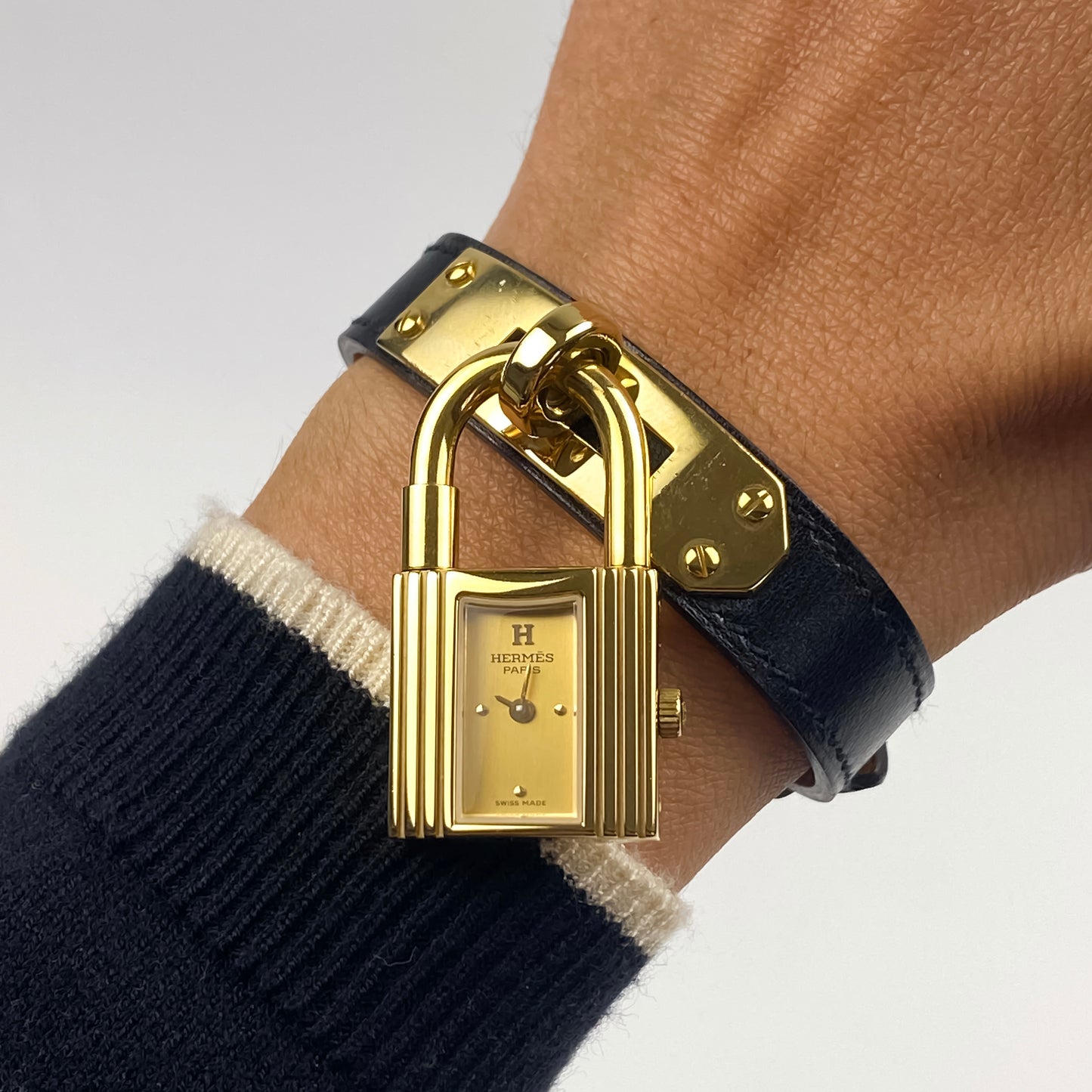 Hermes Kelly Padlock Black