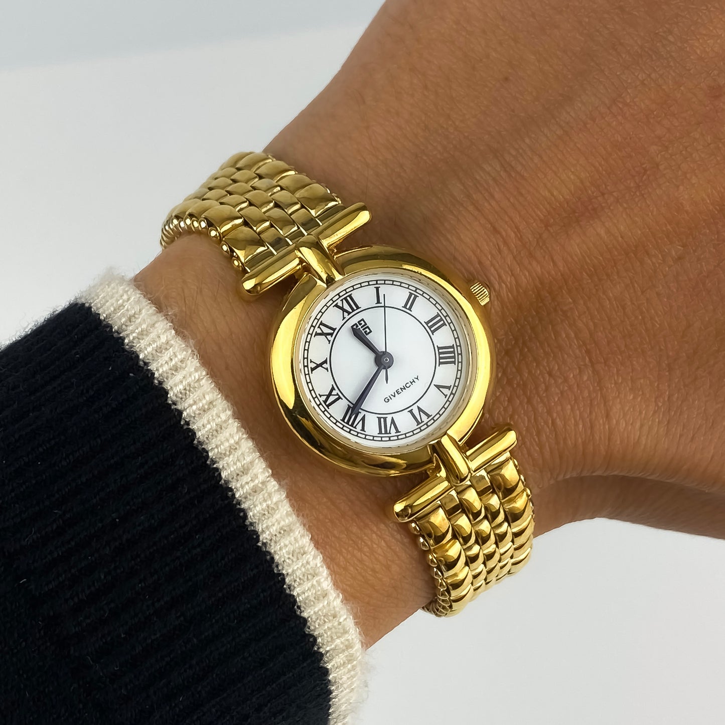 Givenchy 90s Gold Plated Round Watch