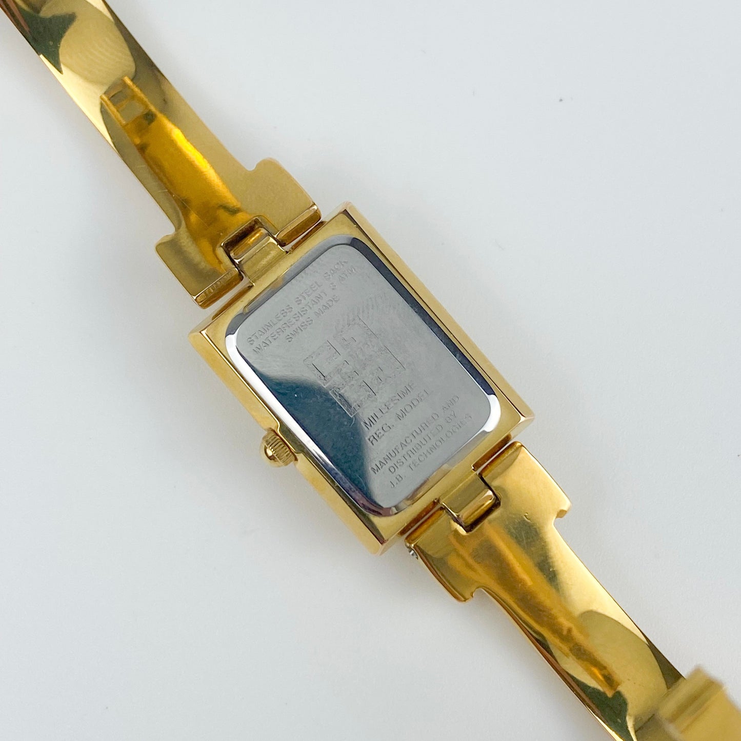 Givenchy 90s Diamonds Gold Plated Bangle Watch