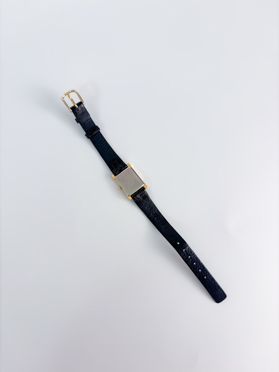 Vintage Seiko Tank Gold Tone Champagne Dial Quartz Watch