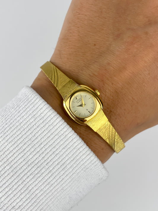 Citizen Vintage Watch Gold Integrated Mesh Bracelet