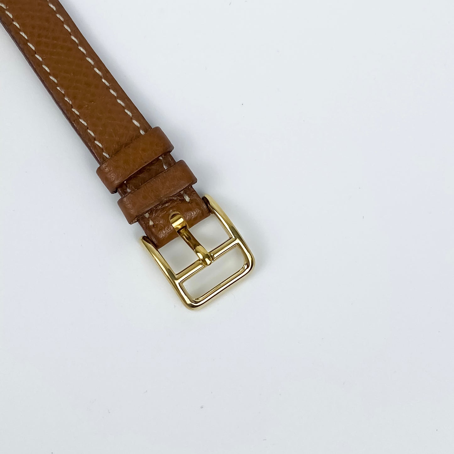 Hermès Kelly Vintage Watch Brown Leather Champagne Dial