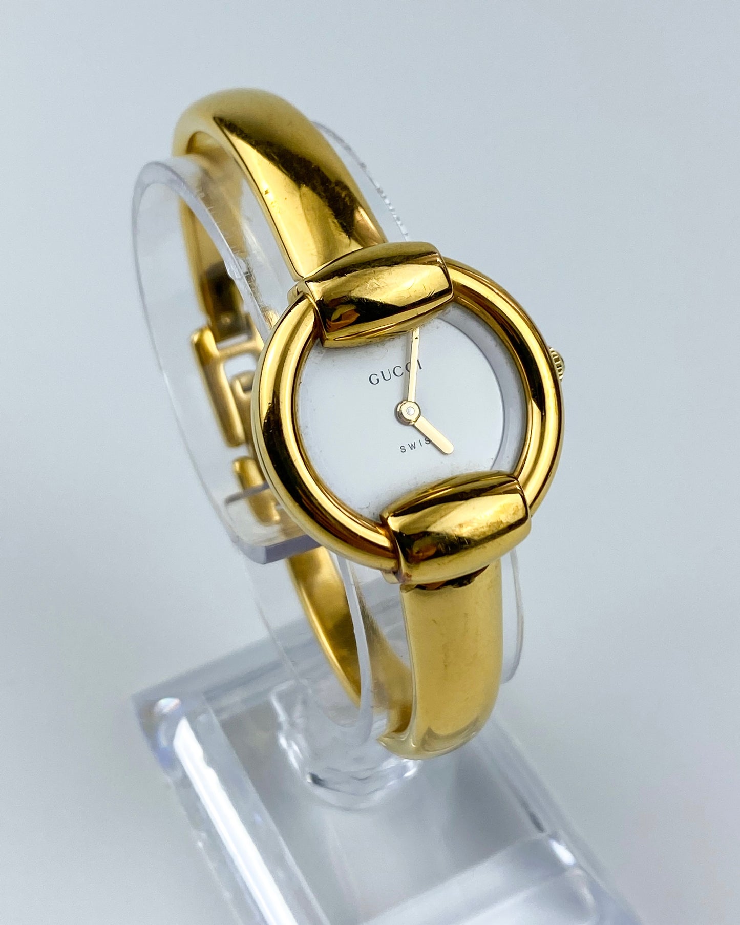 Gucci Vintage Watch Gold 1400L Round Dial Original Guarantee & Box