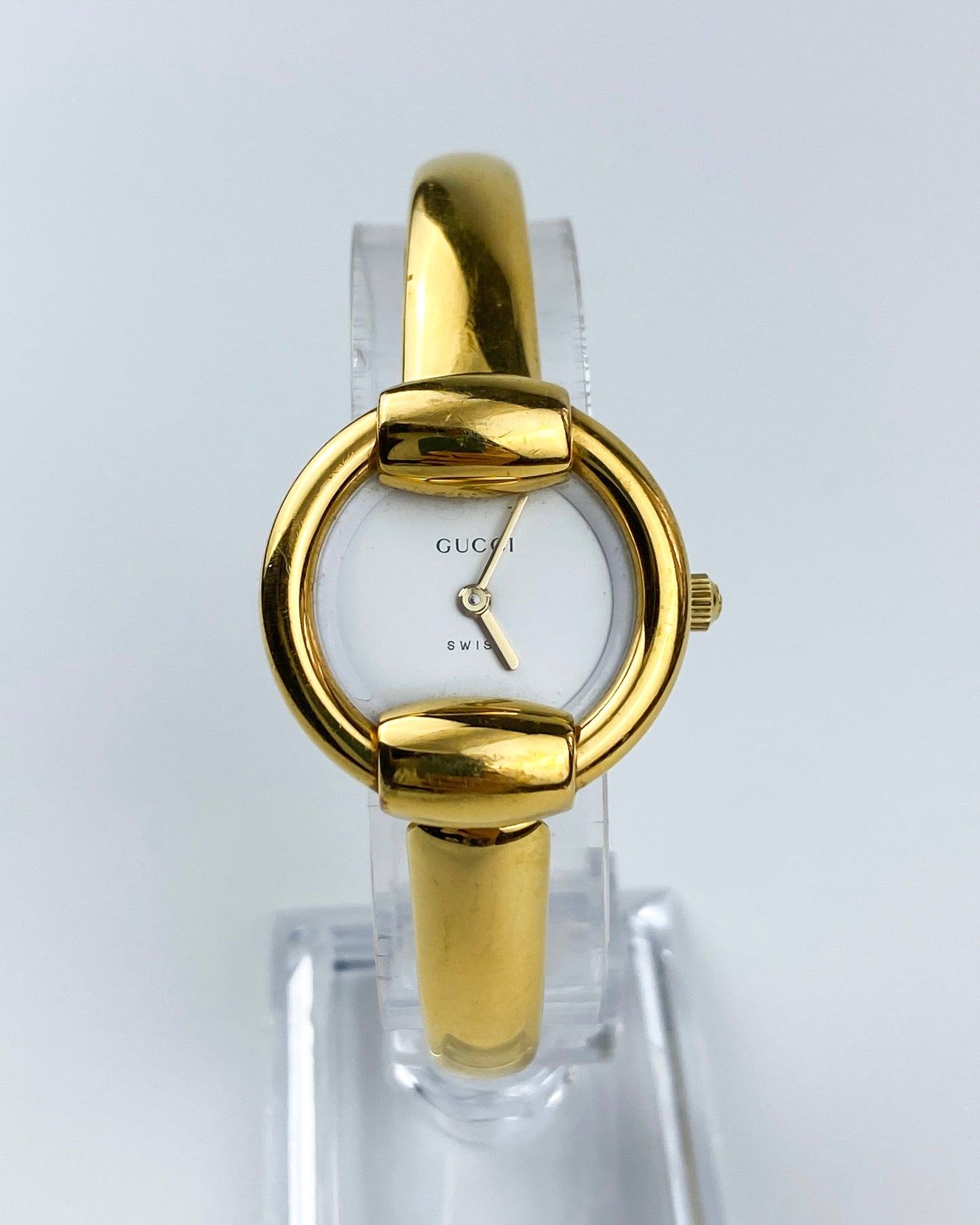 Gucci Vintage Watch Gold 1400L Round Dial Original Guarantee & Box