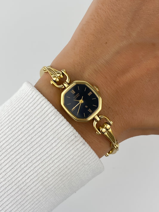 Citizen Vintage Sculptural Watch Gold