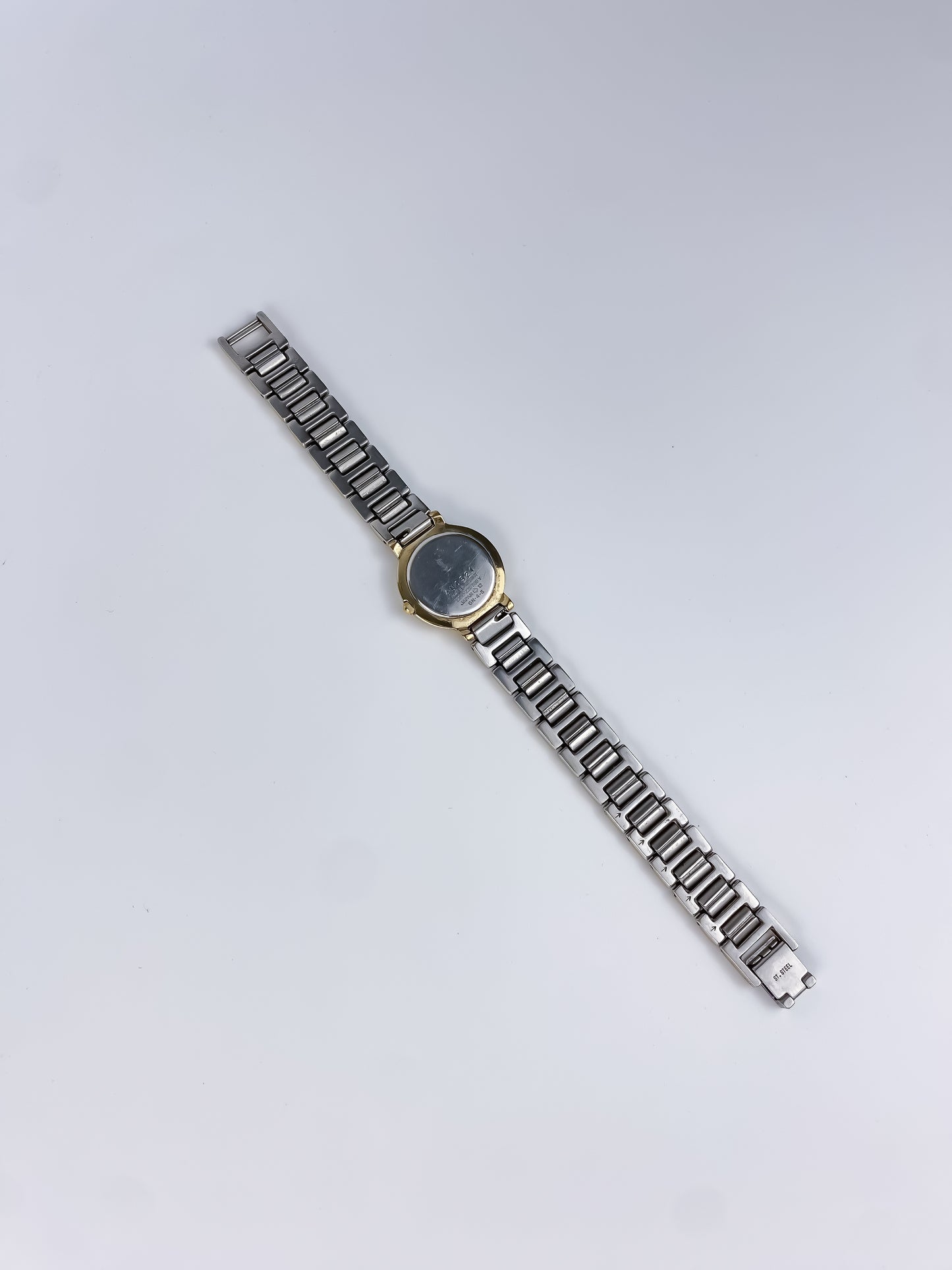 Yves Saint Laurent Duo Tone Vintage Watch Round Dial