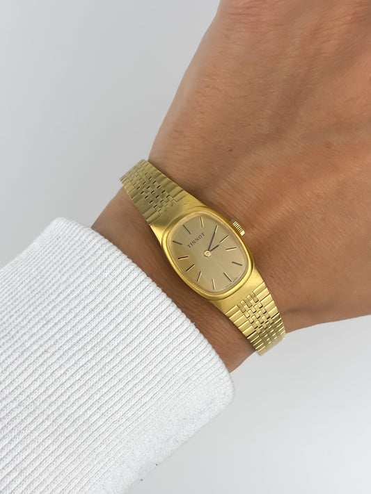 Tissot Gold Plated Mechanical Vintage Watch with Box