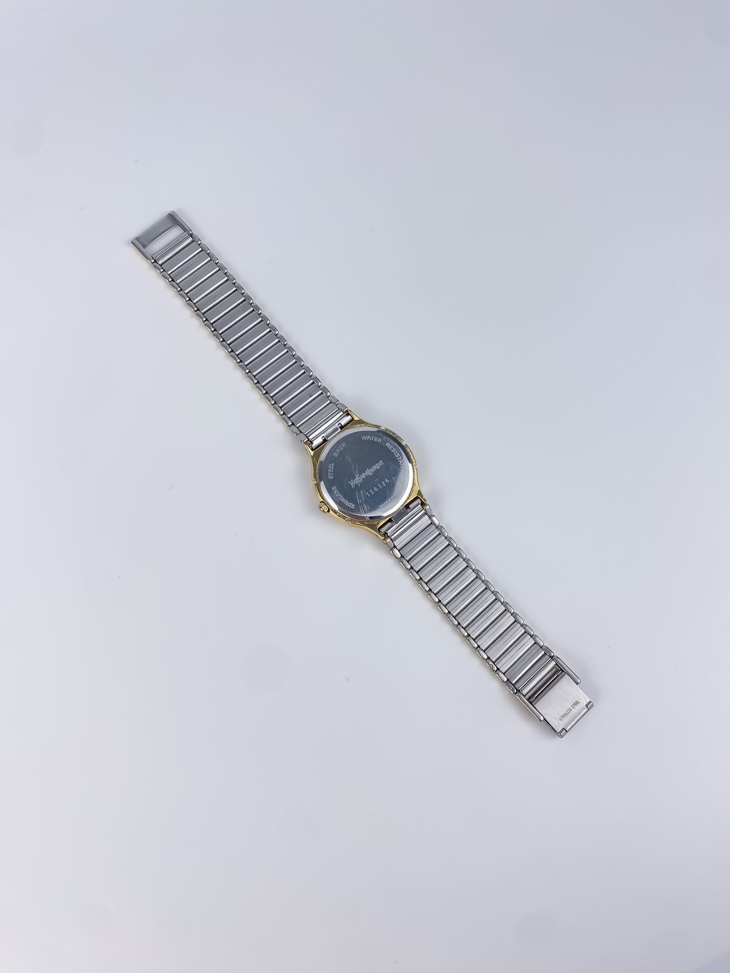 Yves Saint Laurent Unisex Duo Tone Roman Numbers Watch