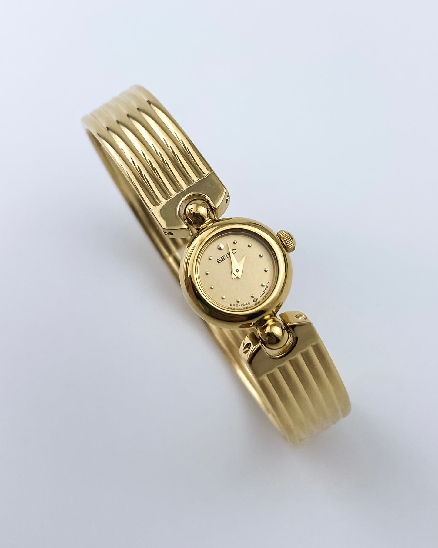 Seiko Vintage Watch Gold Mini Bangle Box & Papers