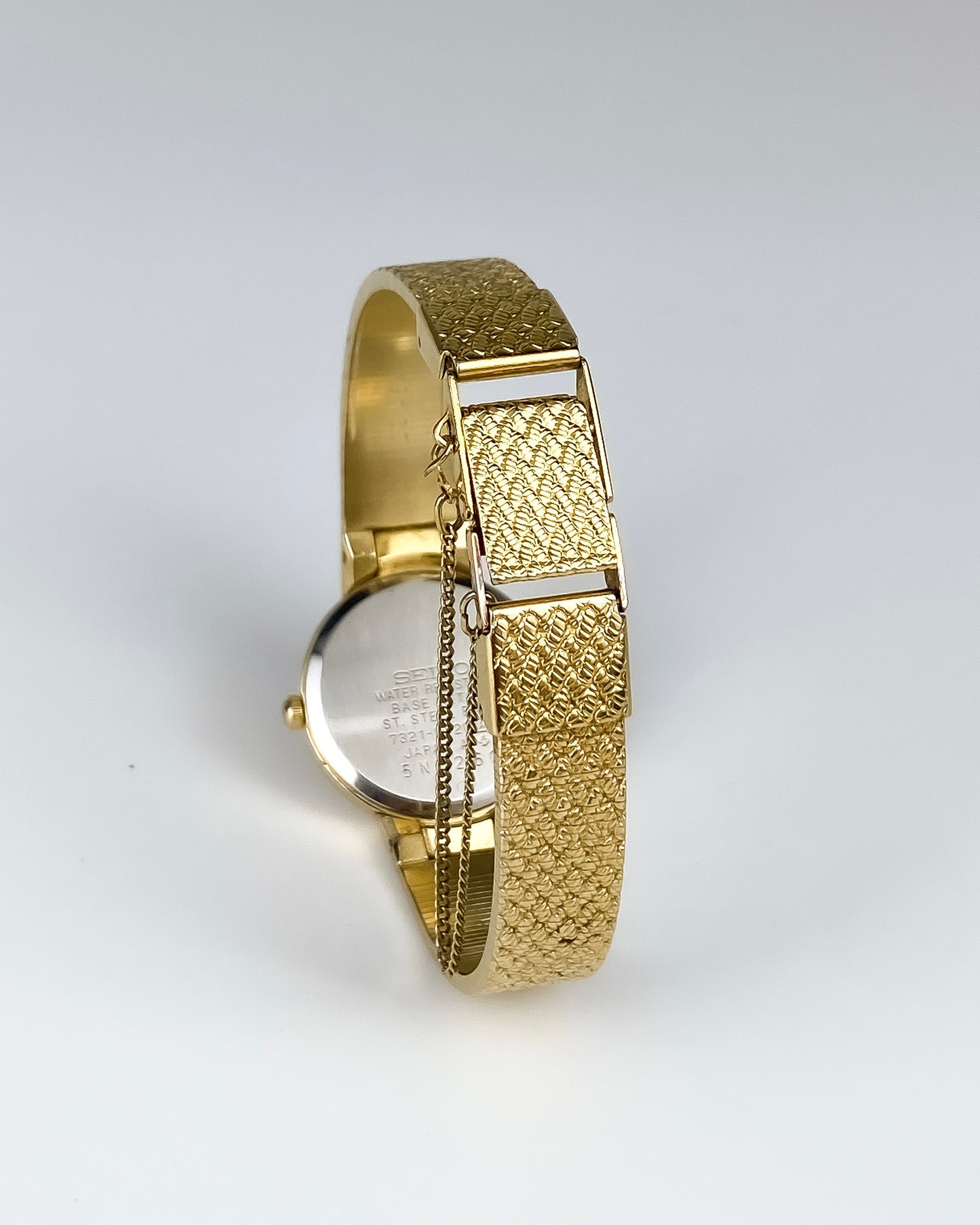 Seiko Vintage Watch Gold Round