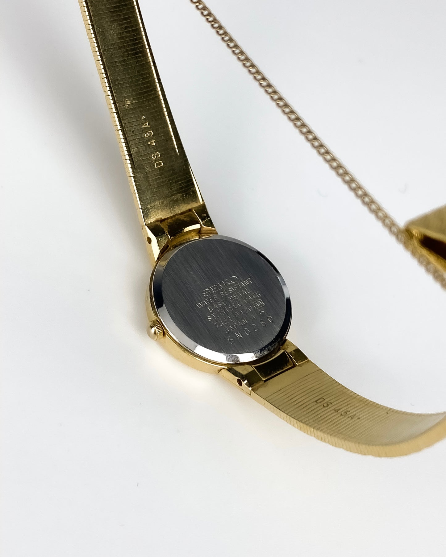 Seiko Vintage Watch Gold Round