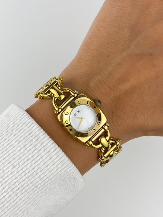 Gucci Horsebit Gold Links Vintage Watch
