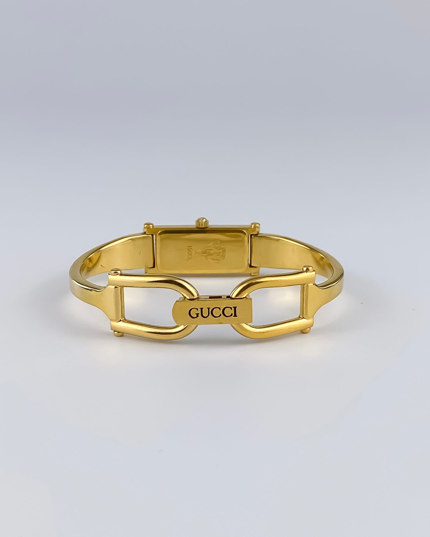 Gucci Vintage Watch Gold 1500L Black Dial
