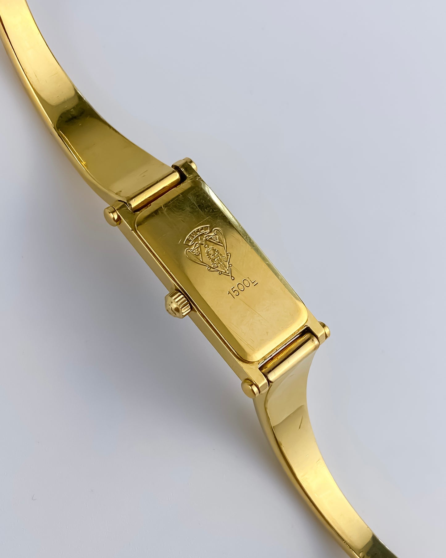 Gucci Vintage Watch Gold 1500L Black Dial