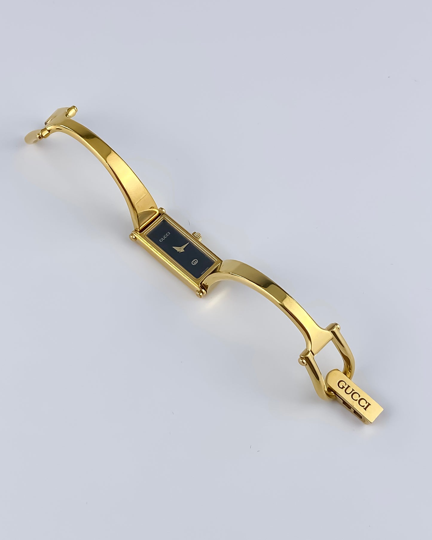 Gucci Vintage Watch Gold 1500L Black Dial