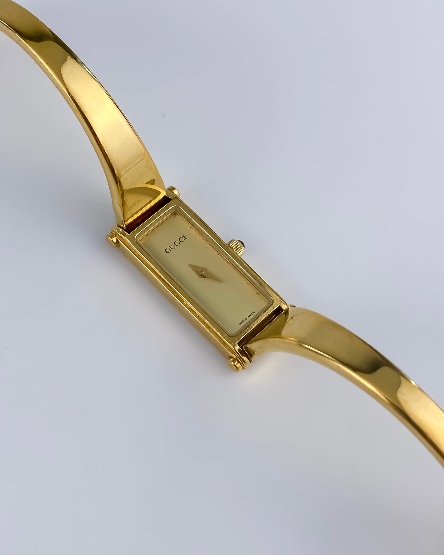 Gucci Vintage Gold Watch Champagne Dial