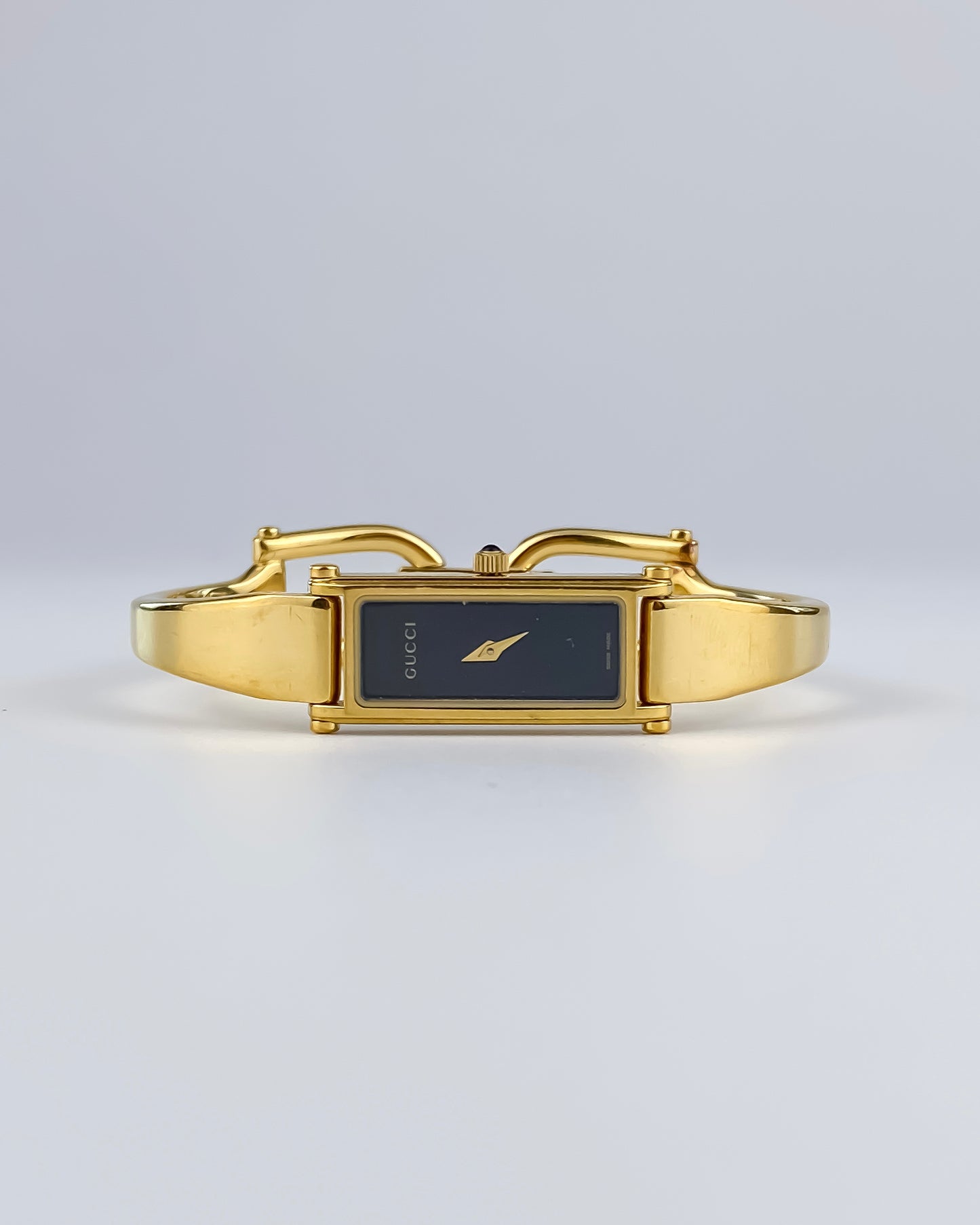 Gucci Vintage Watch Gold 1500L Black Dial