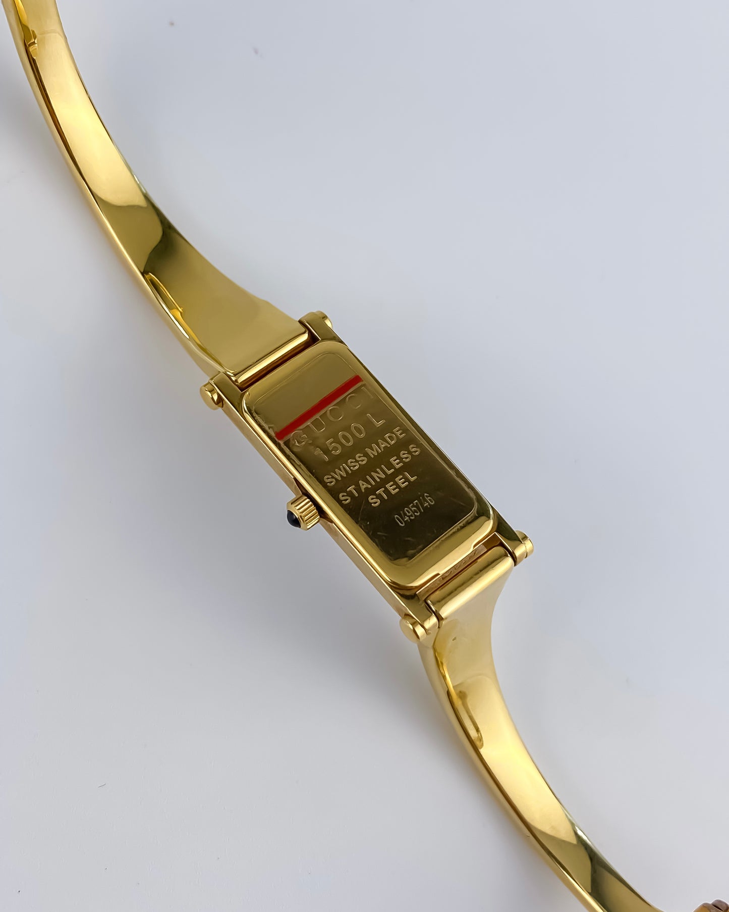 Gucci Vintage Watch Gold 1500L Black Dial