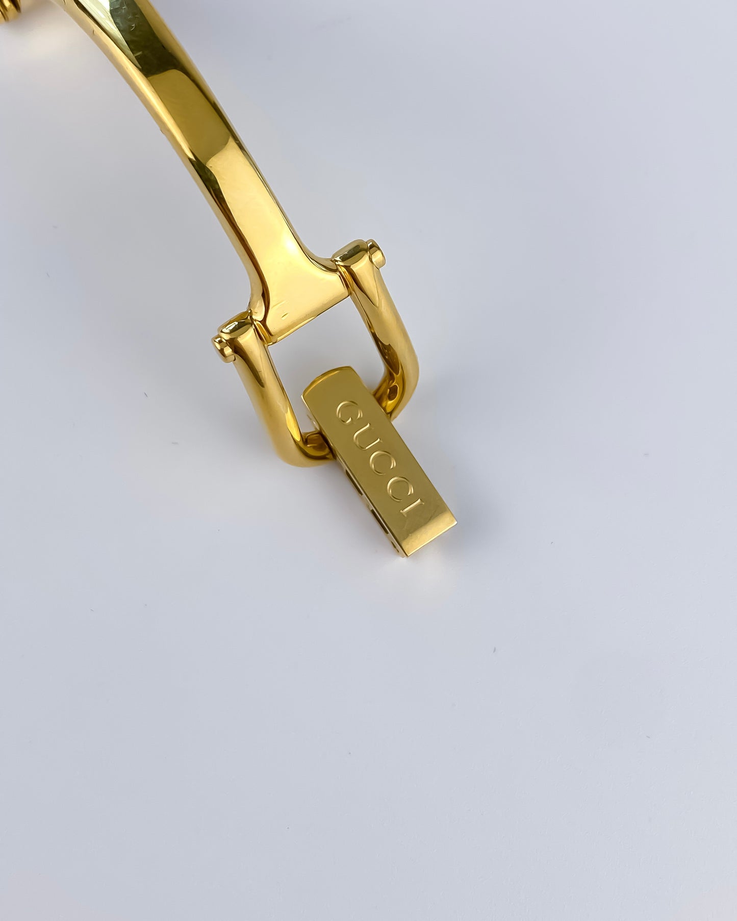 Gucci Vintage Gold Watch Black Dial