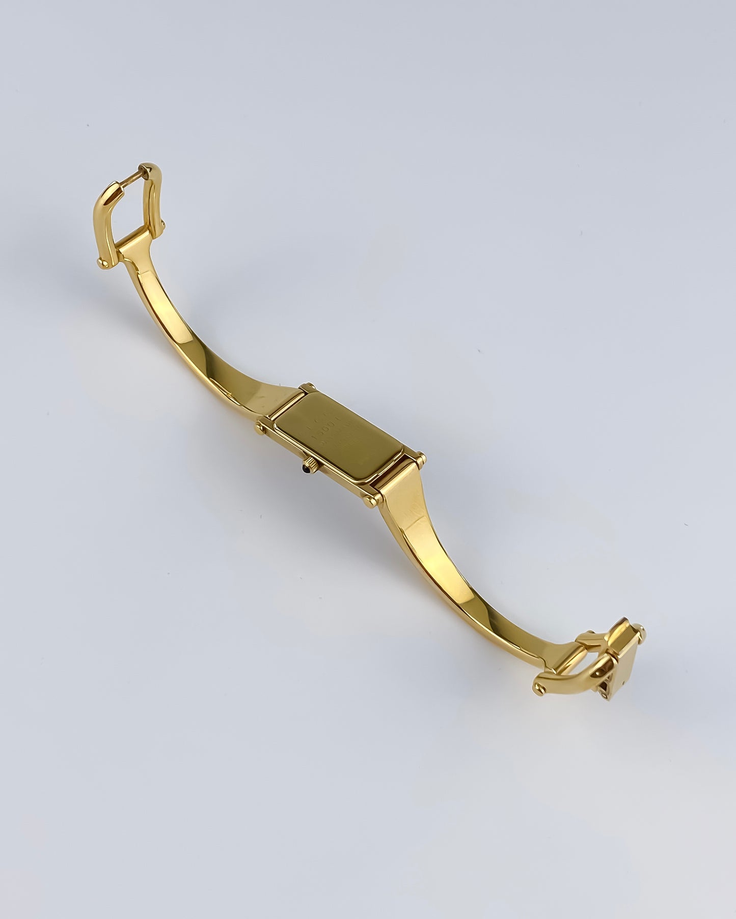 Gucci Vintage Gold Watch Black Dial