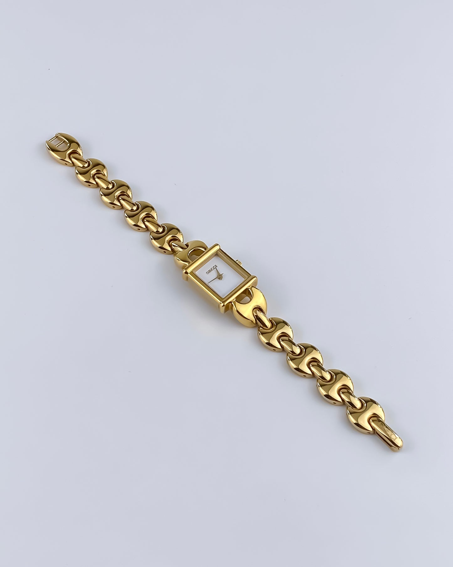 Gucci Vintage Gold Watch Interchangeable Bracelets Box Set