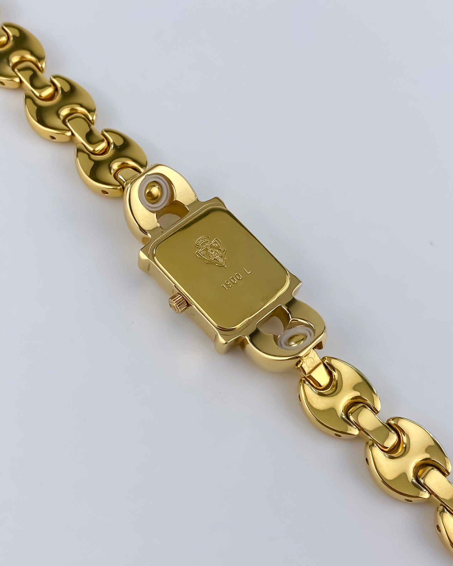 Gucci Vintage Gold Watch Interchangeable Bracelets Box Set