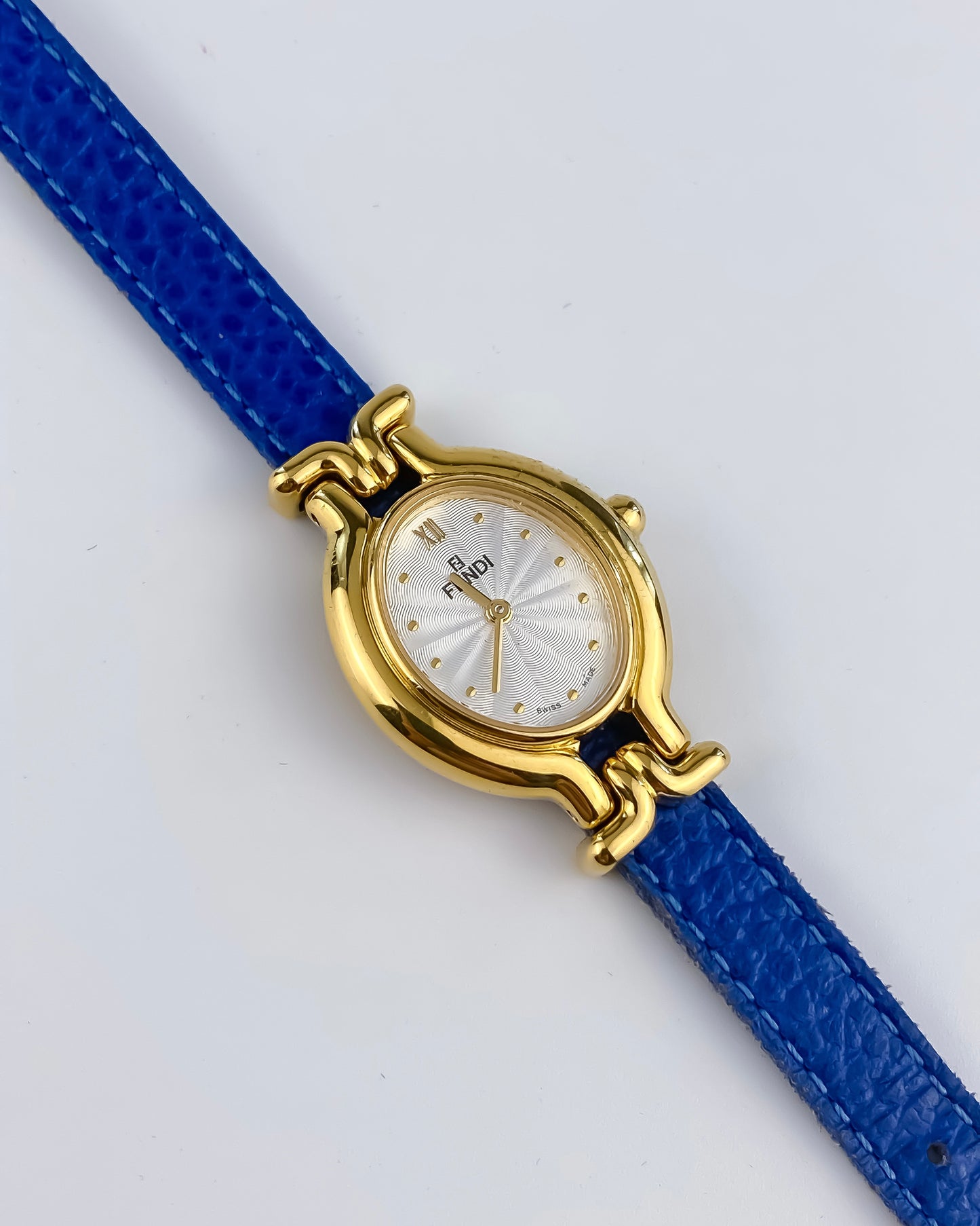 Fendi Vintage Gold Watch Interchangeable Bracelets Box Set
