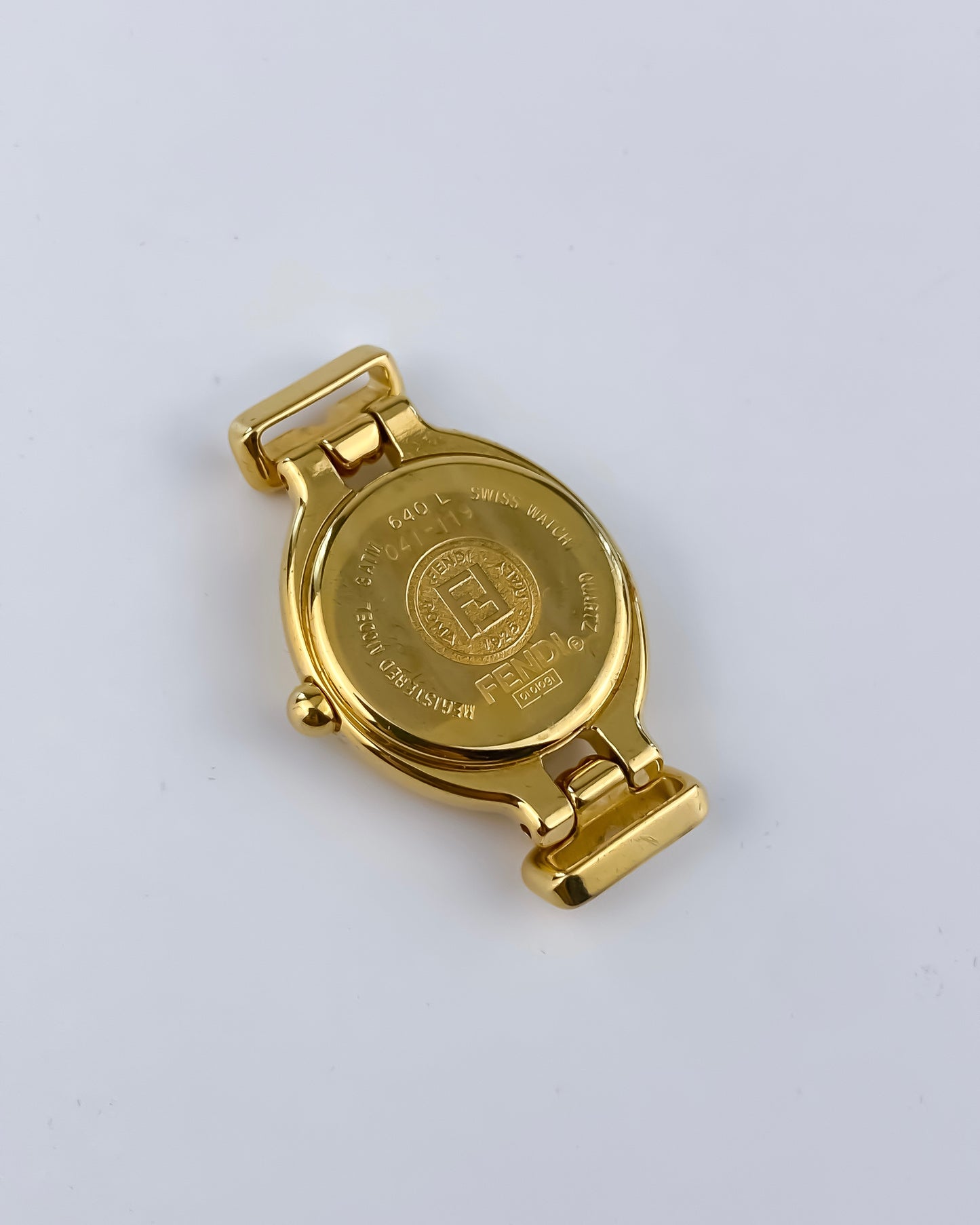 Fendi Vintage Gold Watch Interchangeable Bracelets Box Set