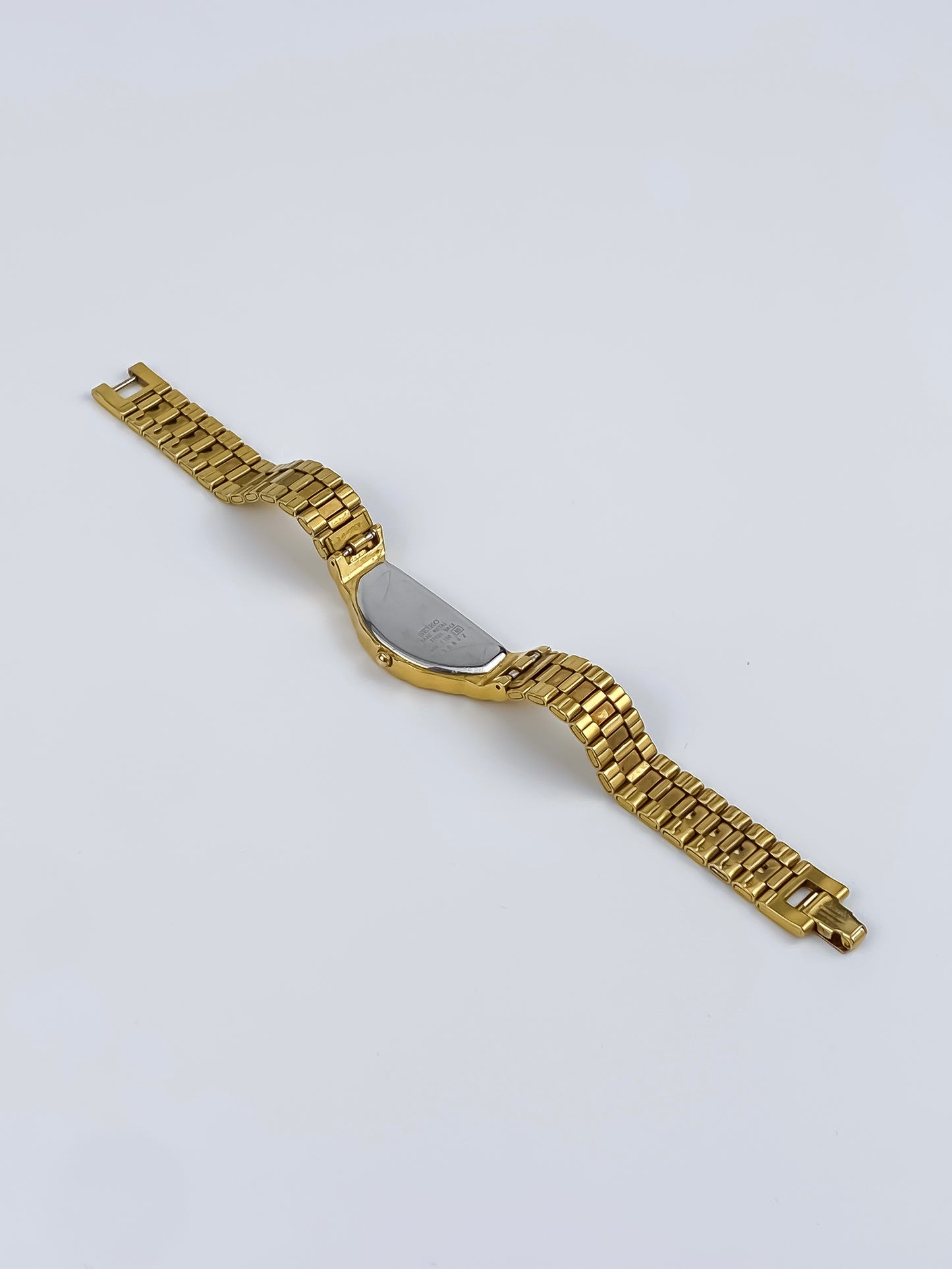 Very Rare Seiko Rivoli Half Moon Vintage Watch Gold Plated