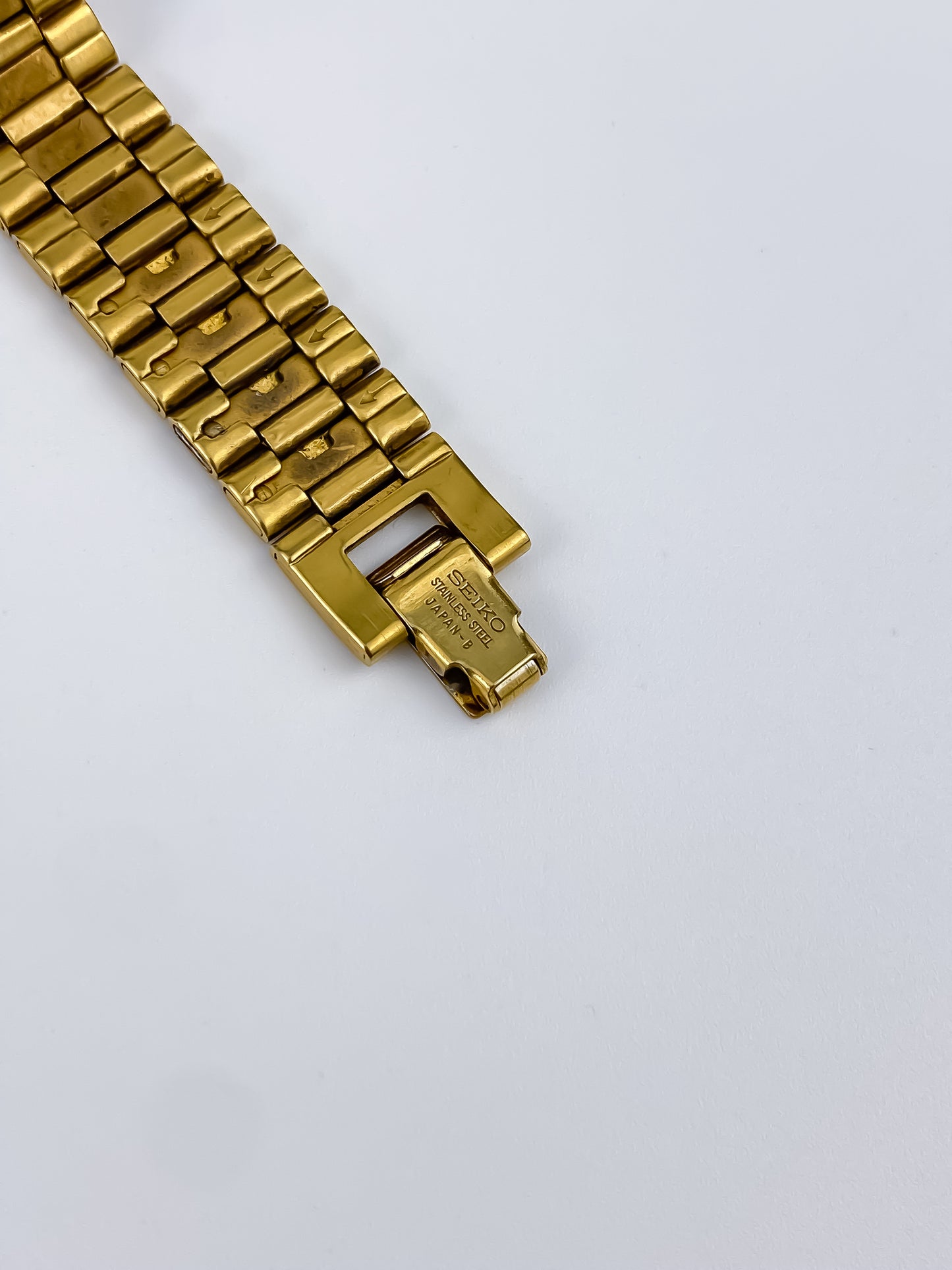 Very Rare Seiko Rivoli Half Moon Vintage Watch Gold Plated