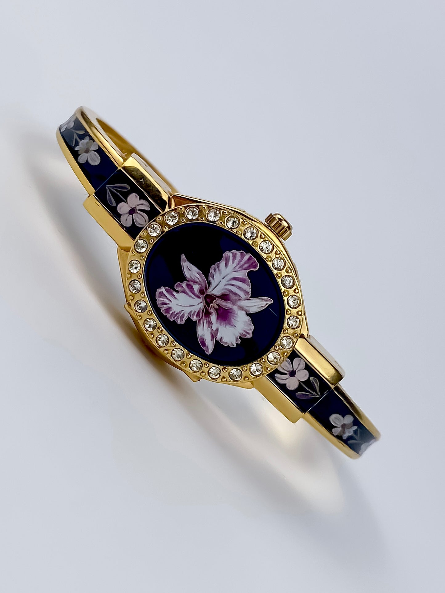 André Mouche Vintage Peek a Boo Watch Black