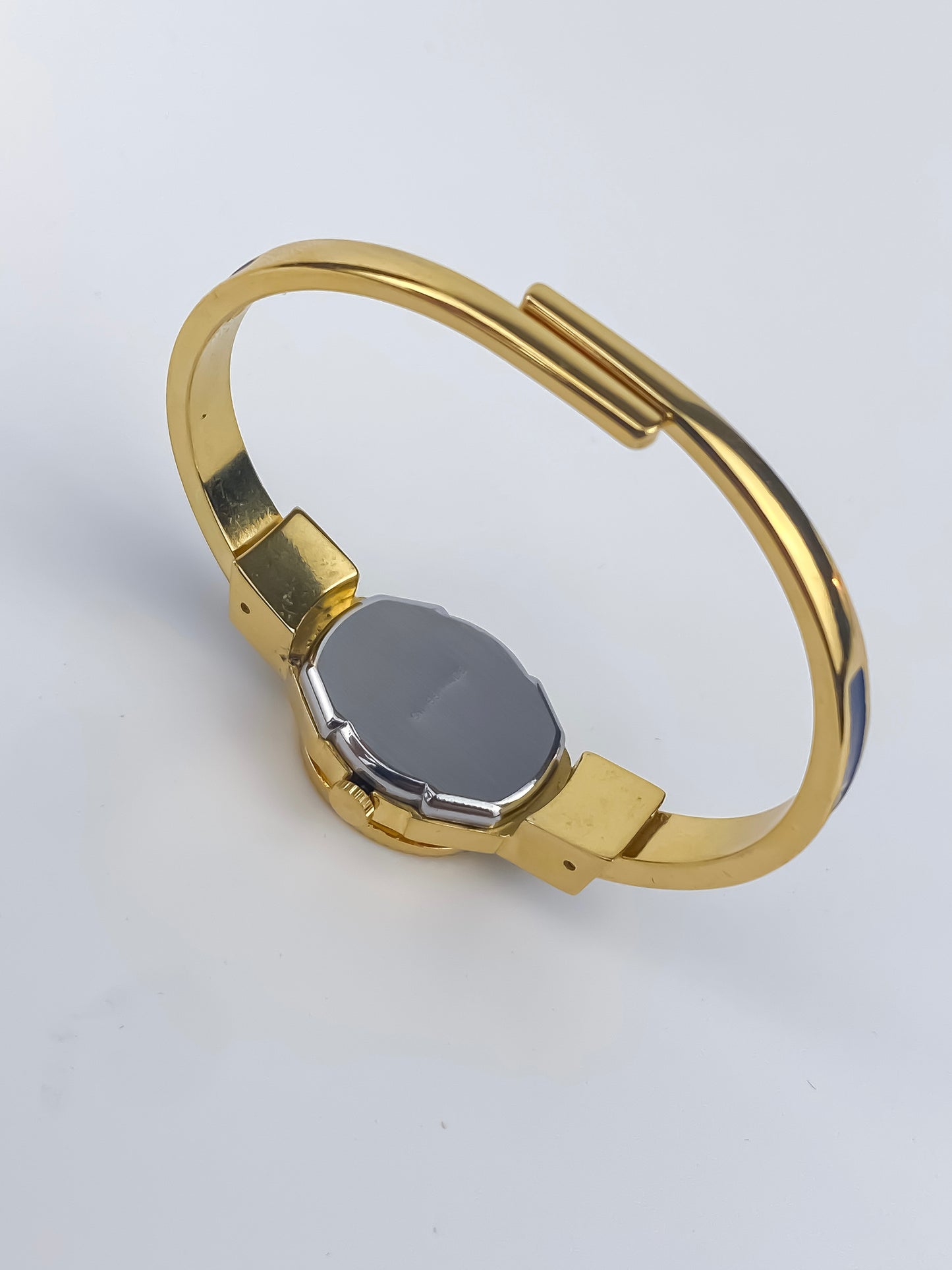 André Mouche Vintage Watch Peek a Boo Beige Blue