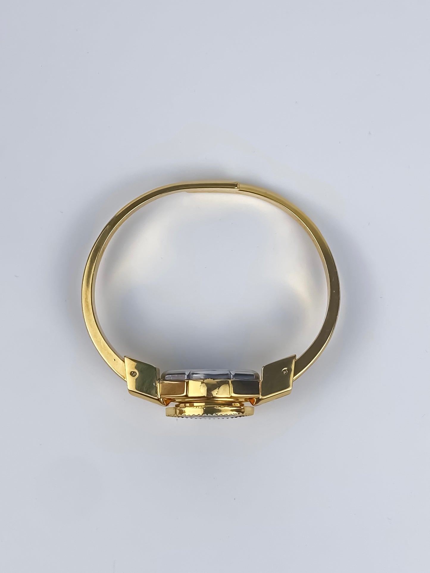 André Mouche Vintage Watch Peek a Boo Beige Blue