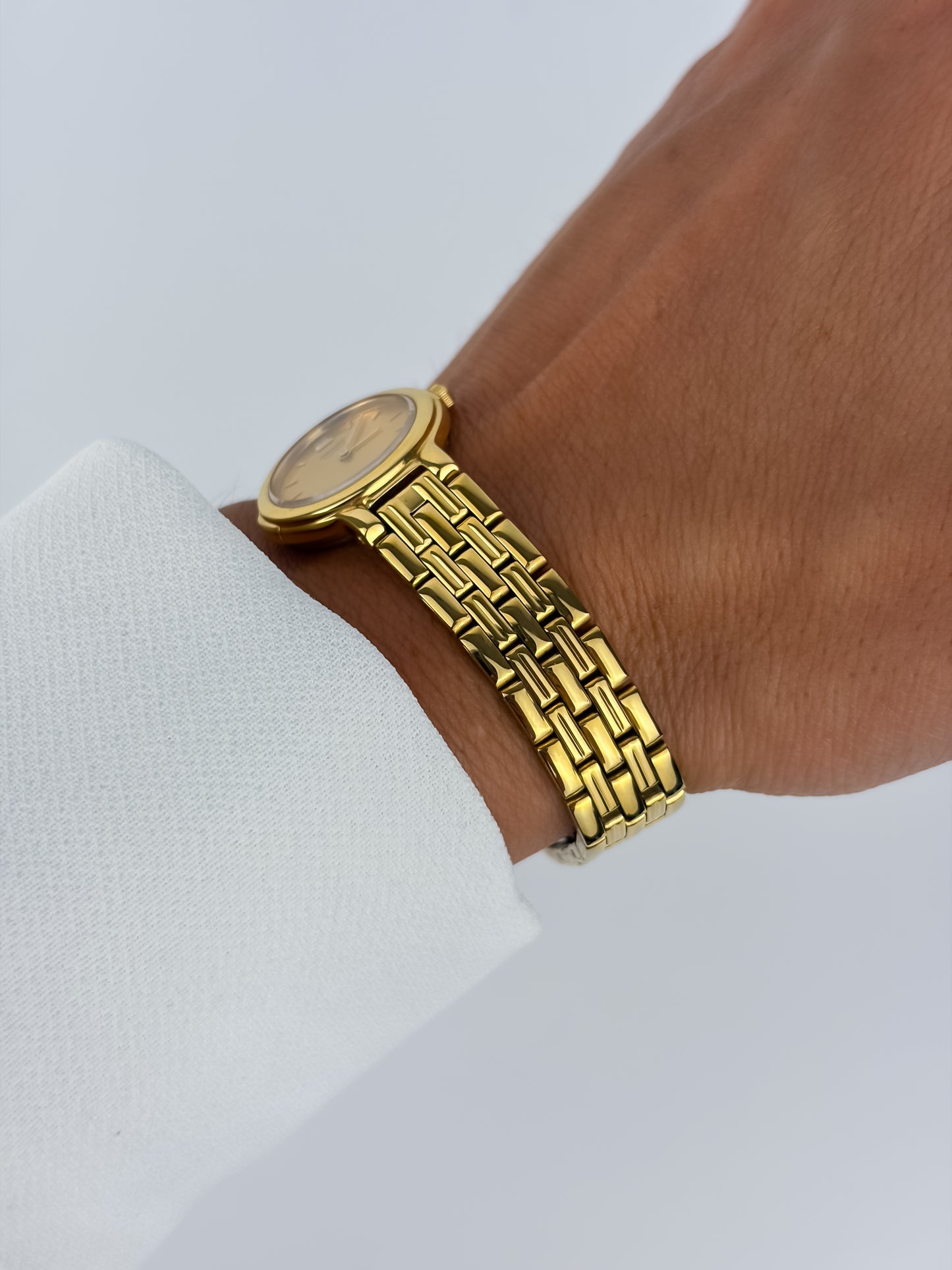 Seiko Round Petite Vintage Watch Gold Plated