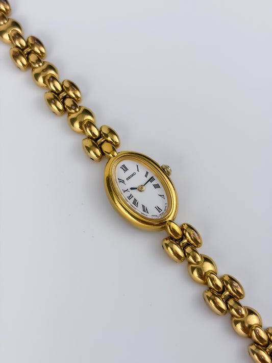 Rare Seiko Baignoire Vintage Watch Gold Plated