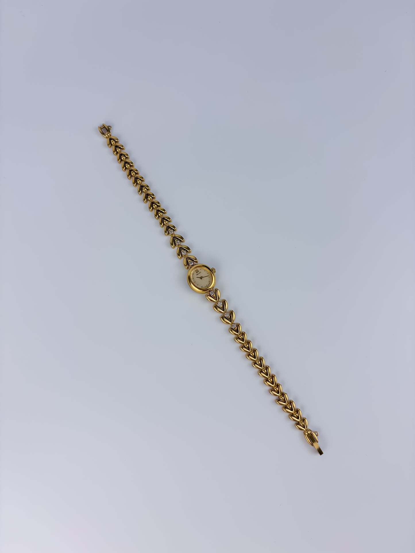 Rare Seiko Diamonds Jewelry Vintage Watch Gold Plated