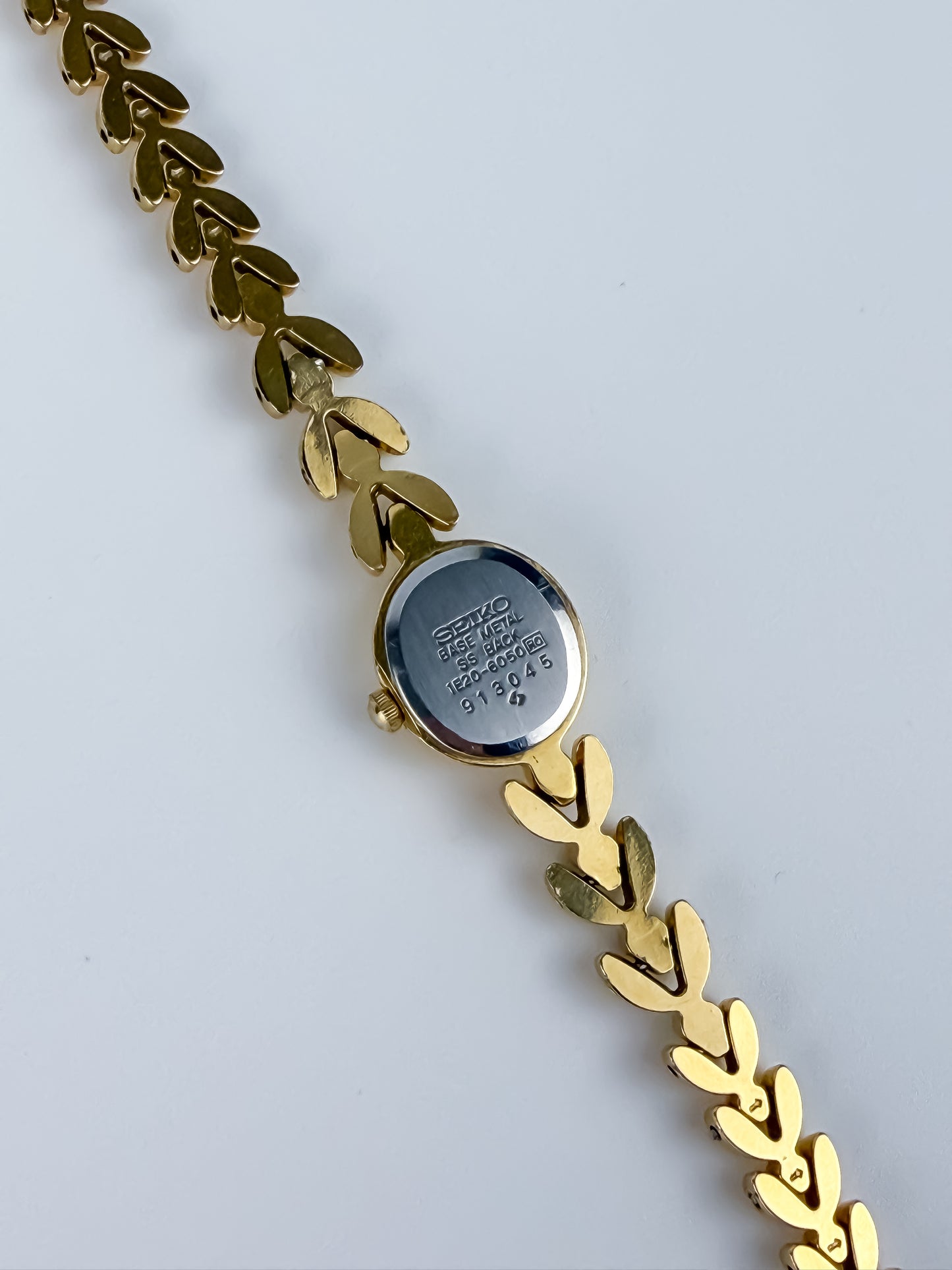 Rare Seiko Diamonds Jewelry Vintage Watch Gold Plated