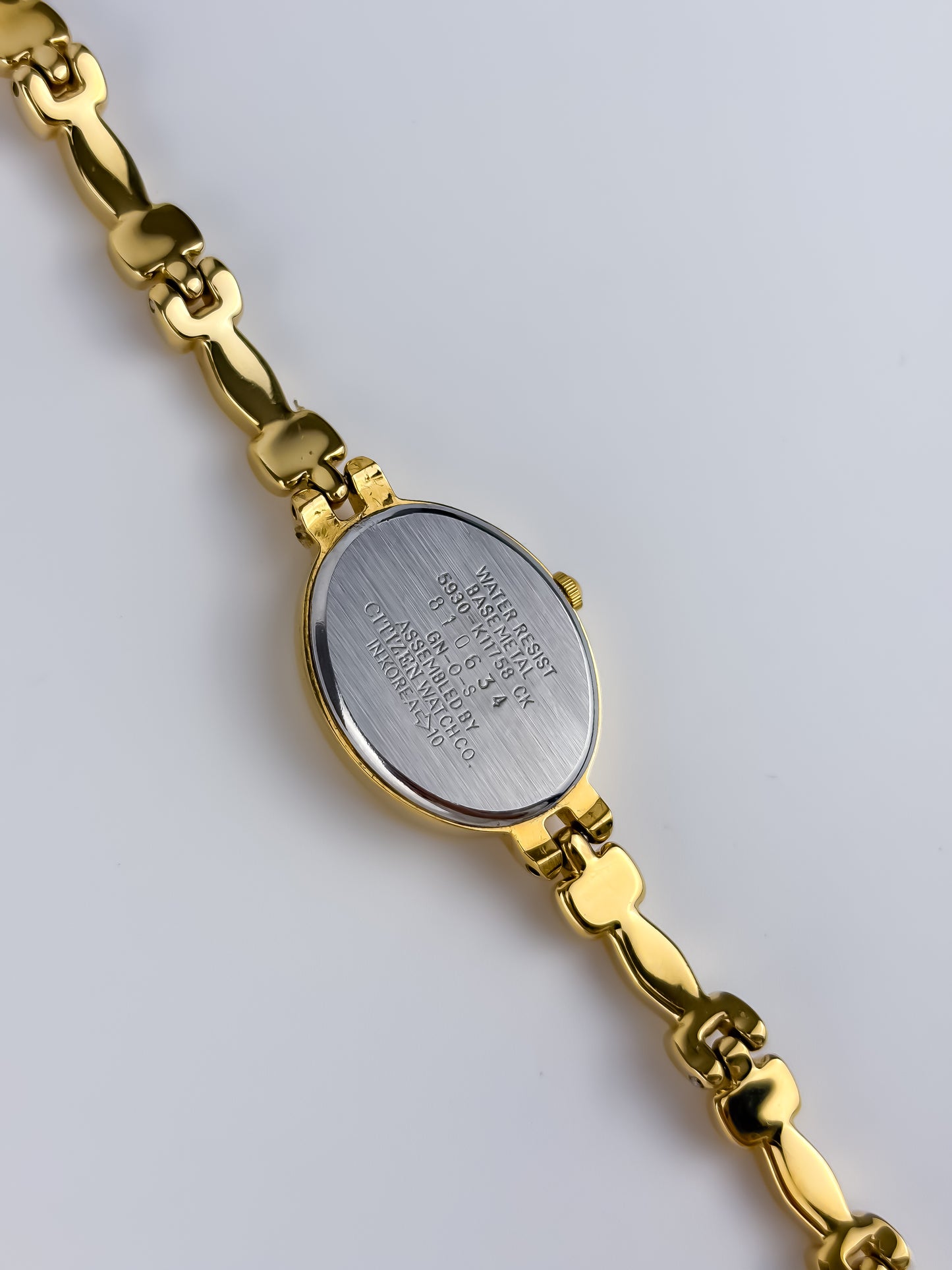 Citizen Fill Gold Vintage Watch Ornate Link Bracelet