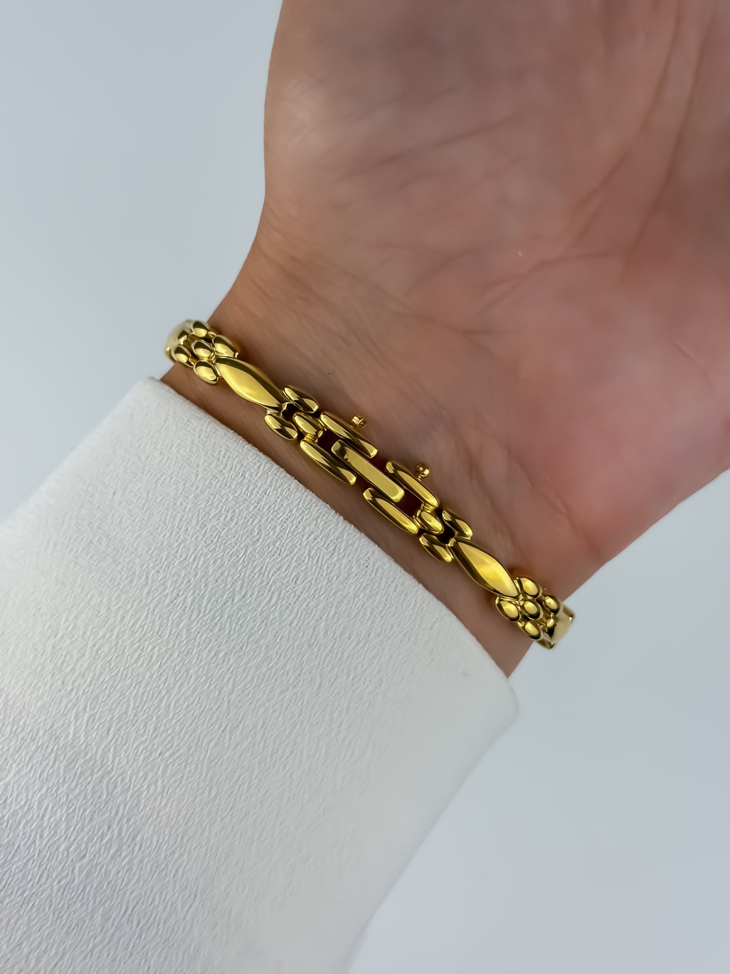 Citizen Fill Gold Vintage Watch Ornate Link Bracelet