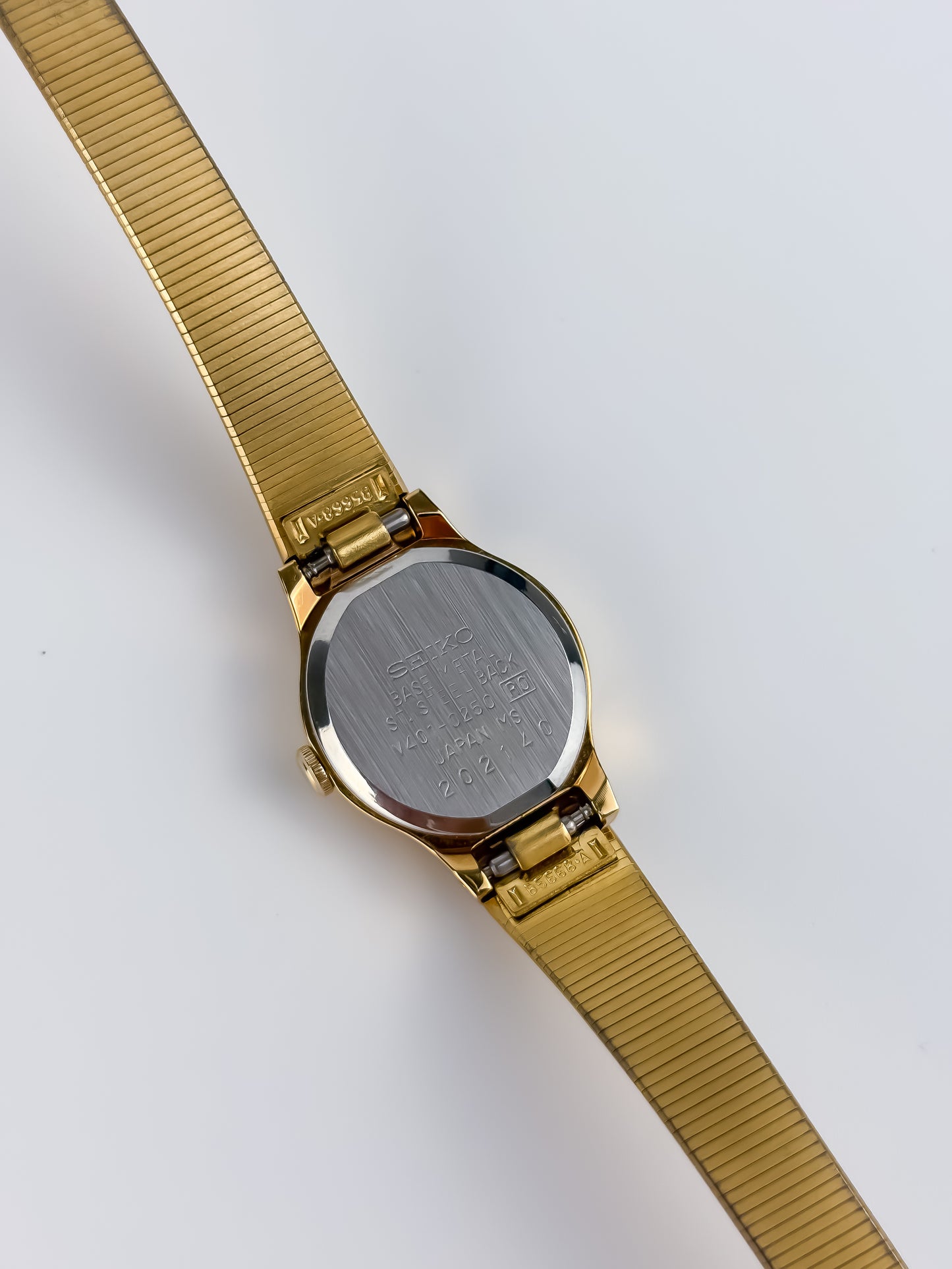 Seiko Gold Cocktail Vintage Watch Integrated Mesh Bracelet