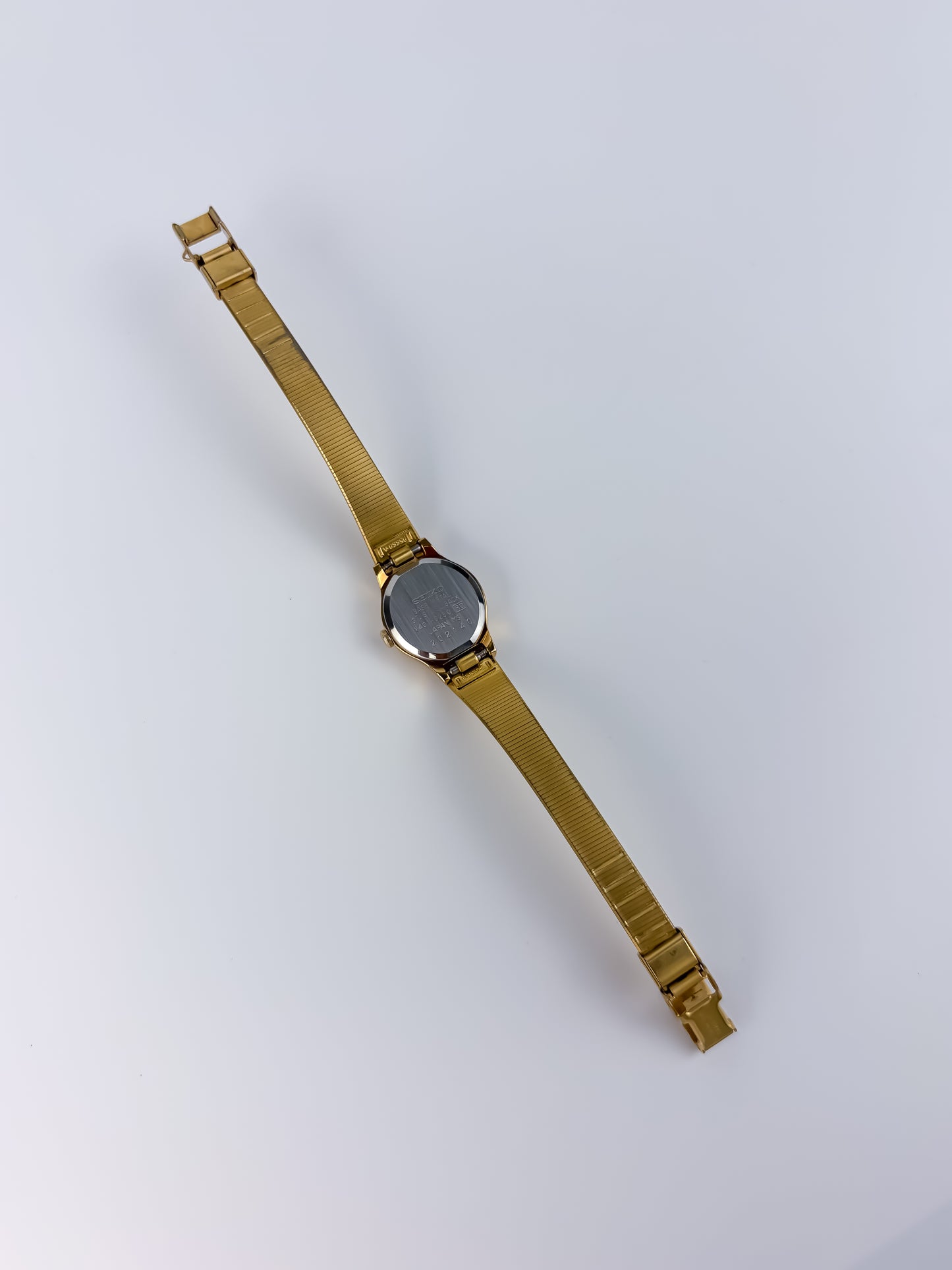 Seiko Gold Cocktail Vintage Watch Integrated Mesh Bracelet