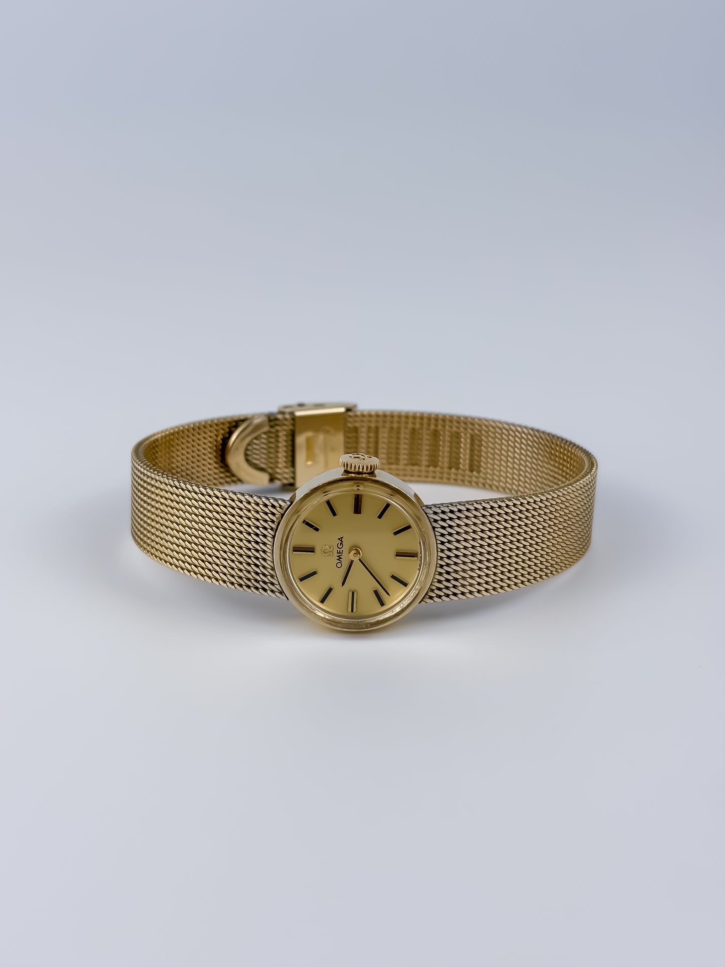 Omega Vintage Ladies Mechanical Watch 14K Gold