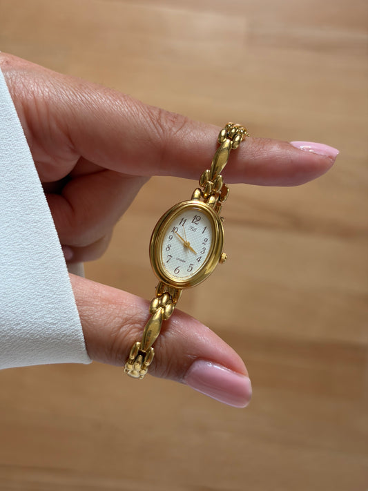 Citizen Fill Gold Vintage Watch Ornate Link Bracelet