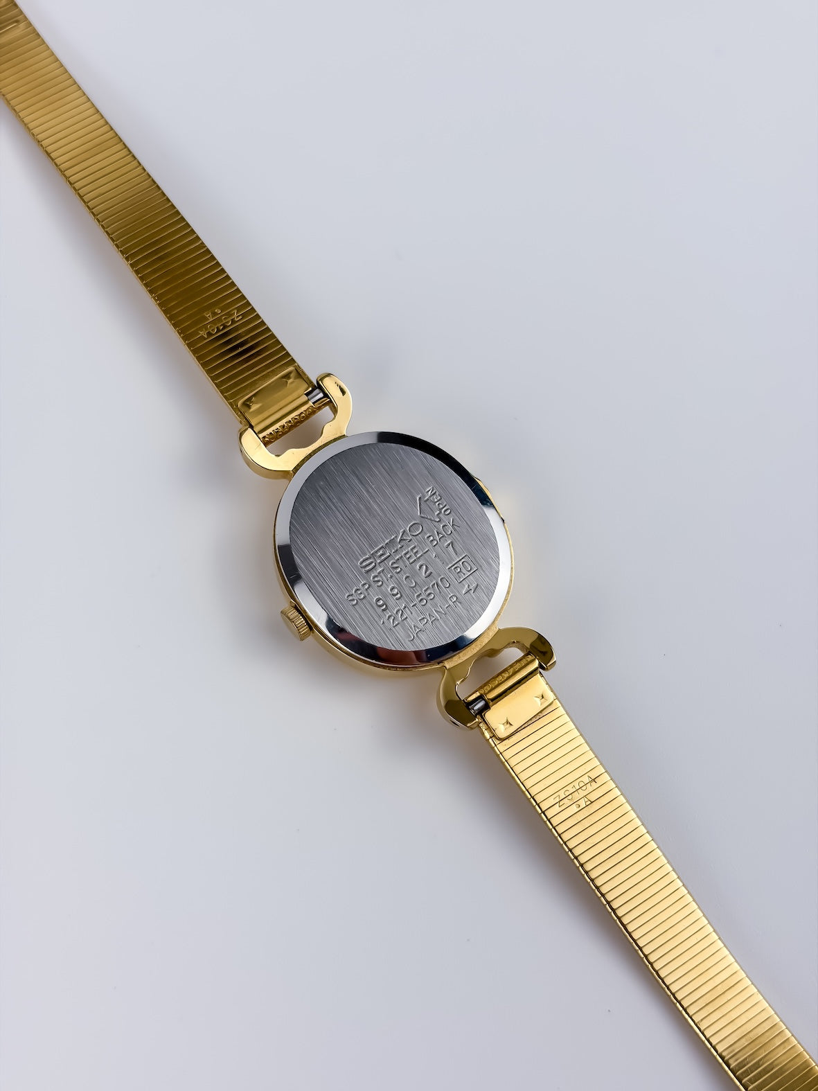 Rare Seiko Vintage Gold Cocktail Watch Textured Bracelet