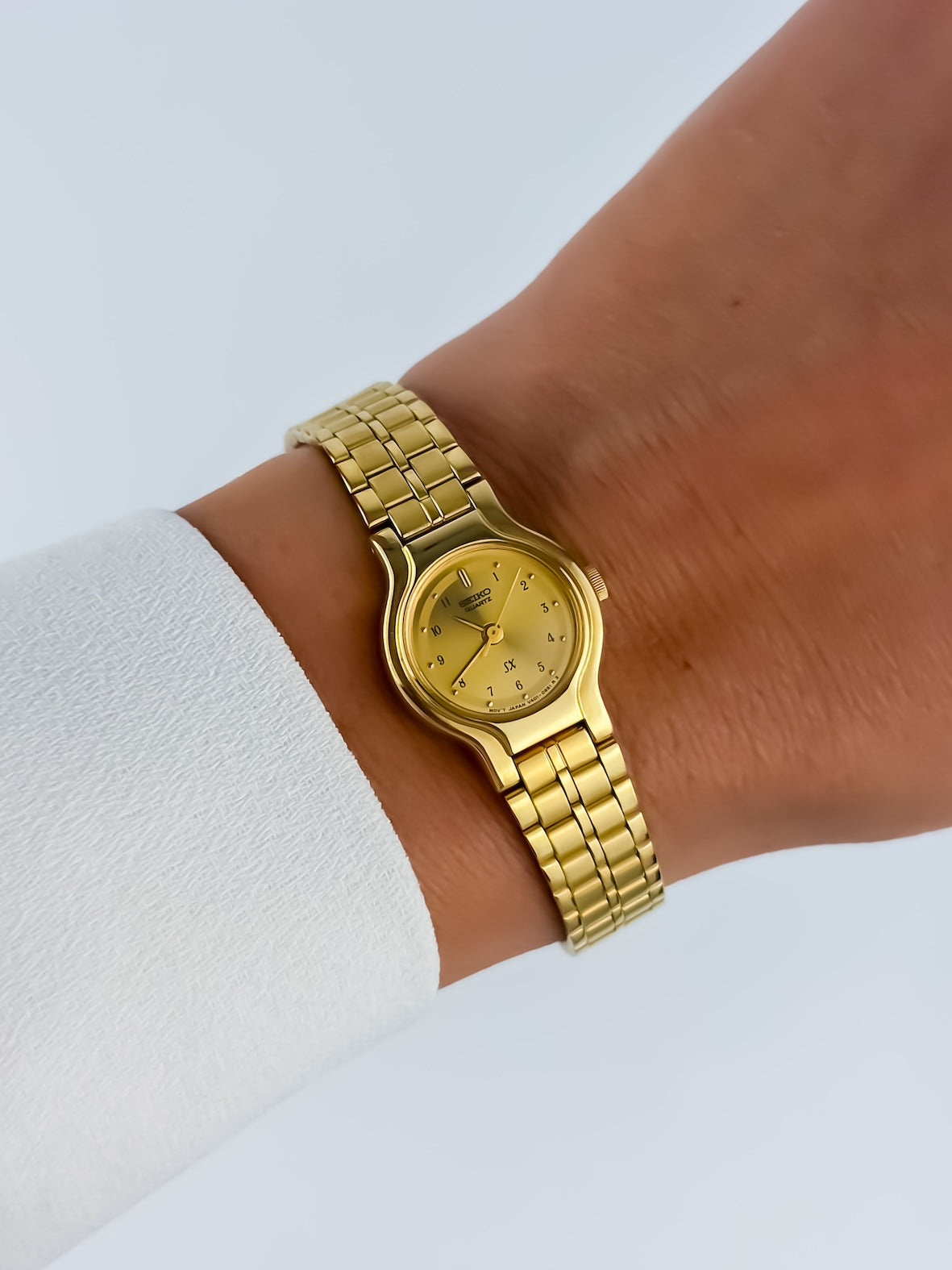 Seiko Vintage Gold Cocktail Watch Oyster Style