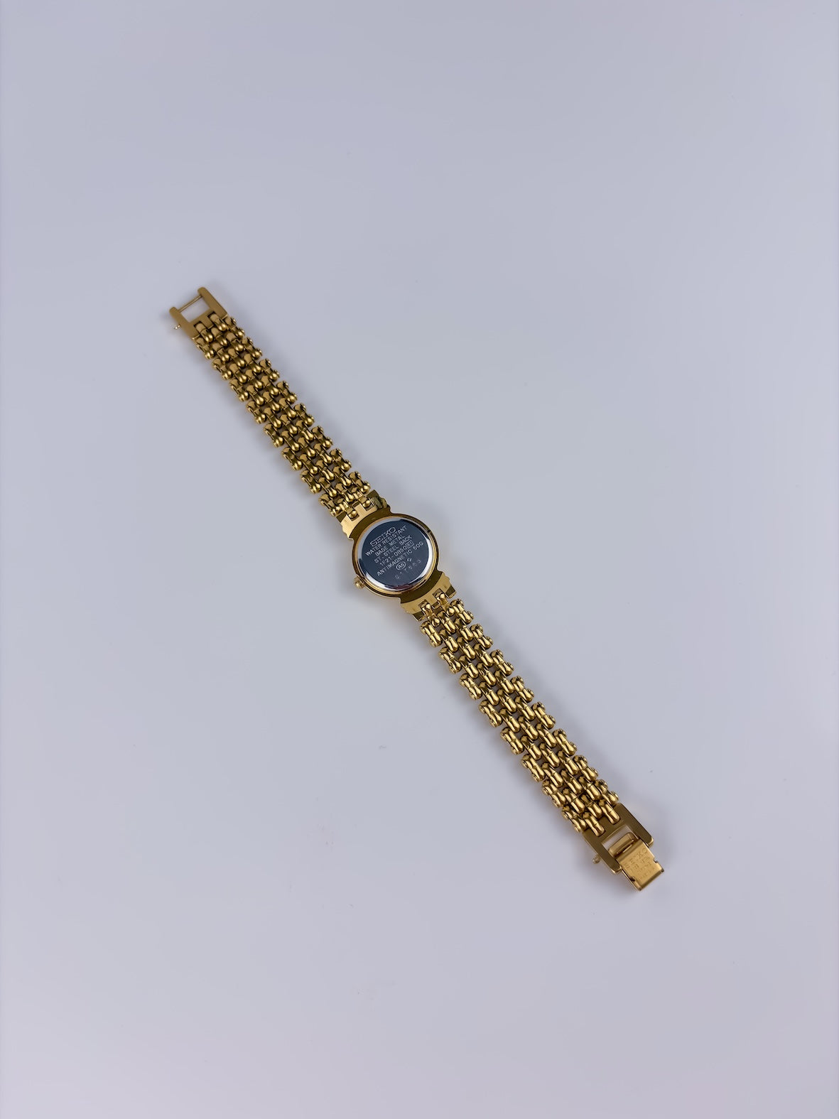 Seiko Vintage Gold Cocktail Watch Belfina Round Dial