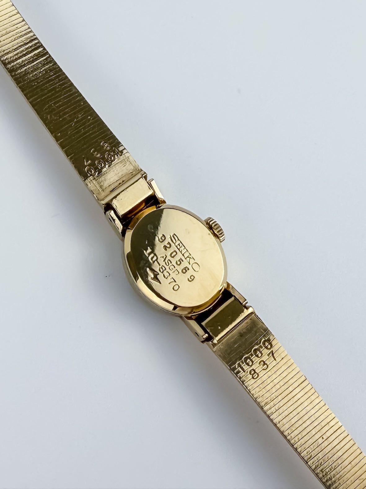 Rare Seiko Vintage Gold Handwound Cocktail Watch Deep Green Dial