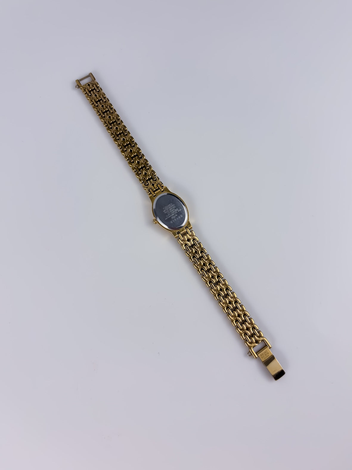 Seiko Vintage Gold Cocktail Watch Belfina Oval Dial
